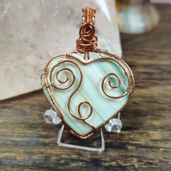 Saturn Agate Heart