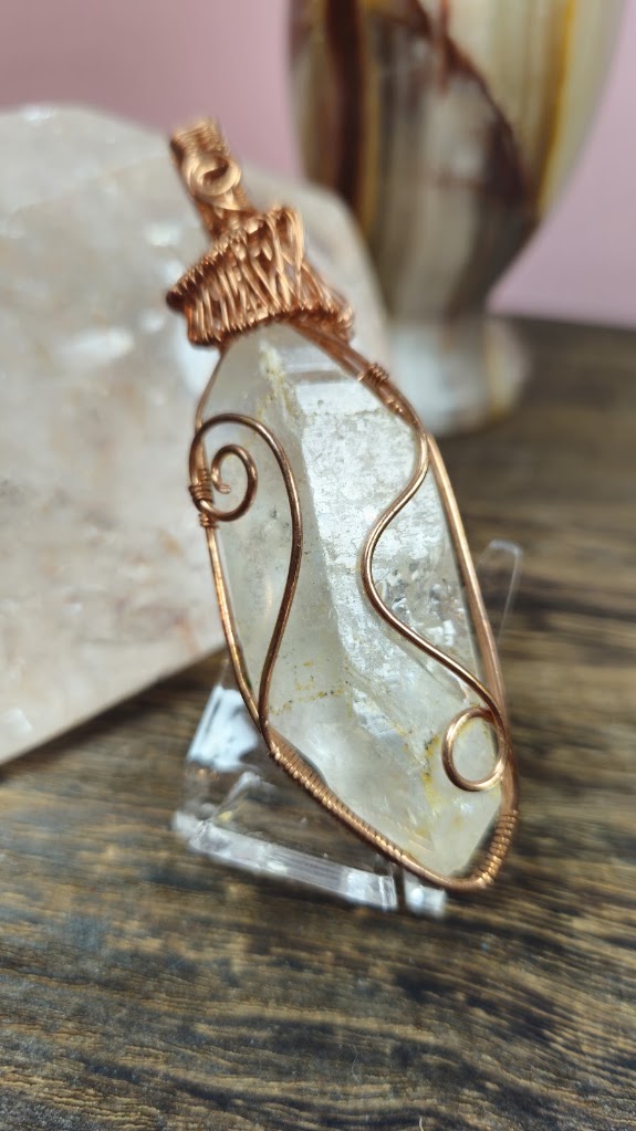 Double sided Quartz Pendant