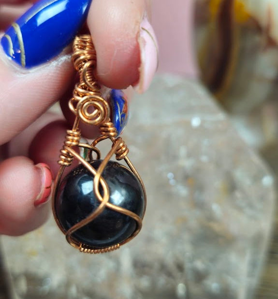 Mini Hypersthene Sphere Holder