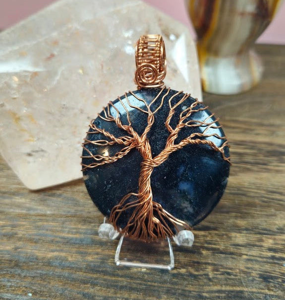 Dark Green Moss Agate Tree of Life
