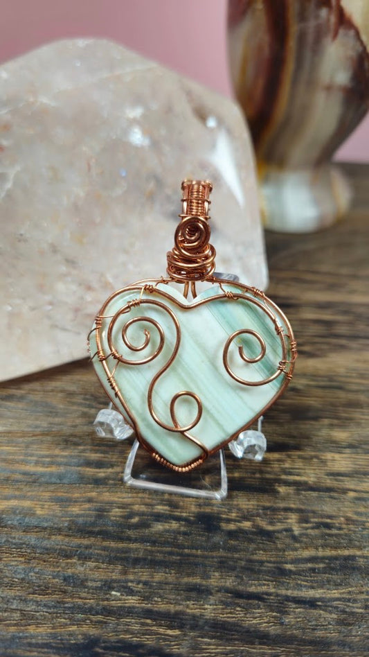 Saturn Agate Heart