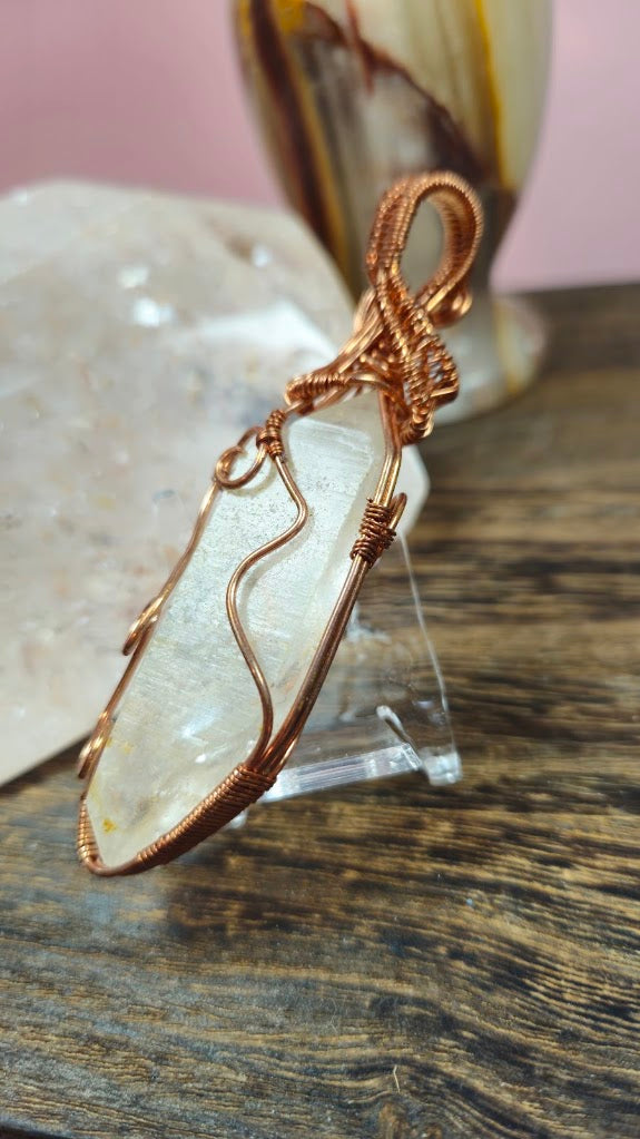 Double sided Quartz Pendant
