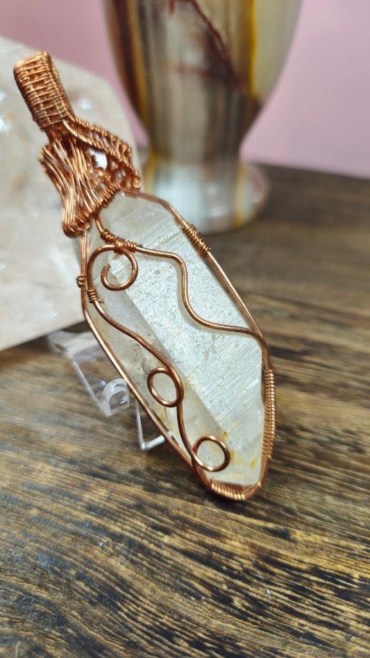 Double sided Quartz Pendant
