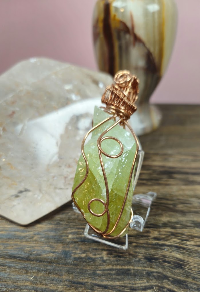 Double Sided Green Calcite Free Form