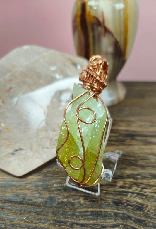 Double Sided Green Calcite Free Form