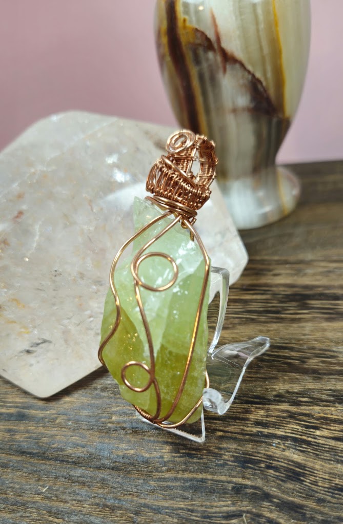 Double Sided Green Calcite Free Form