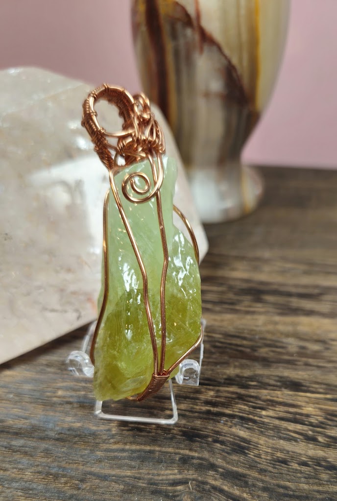 Double Sided Green Calcite Free Form