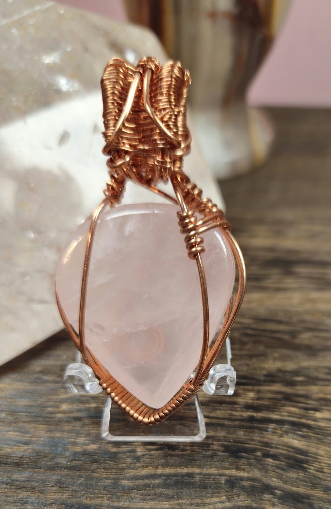Rose Quartz & Tiger Eye Pendant