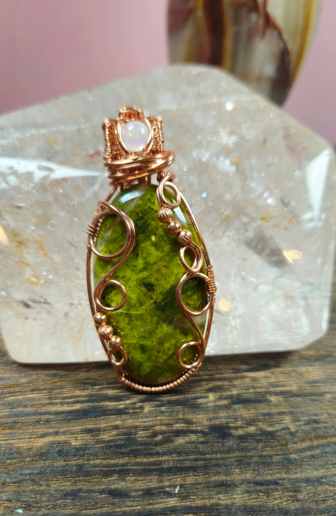 Green Opal w/ Moonstone
