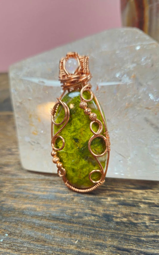 Green Opal w/ Moonstone