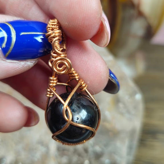 Mini Hypersthene Sphere Holder