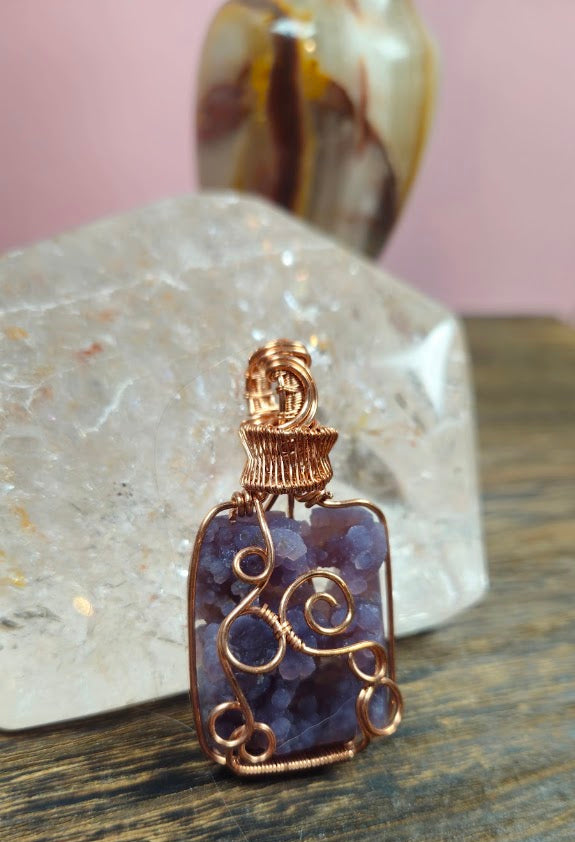 Druzy Grape Agate Free Style