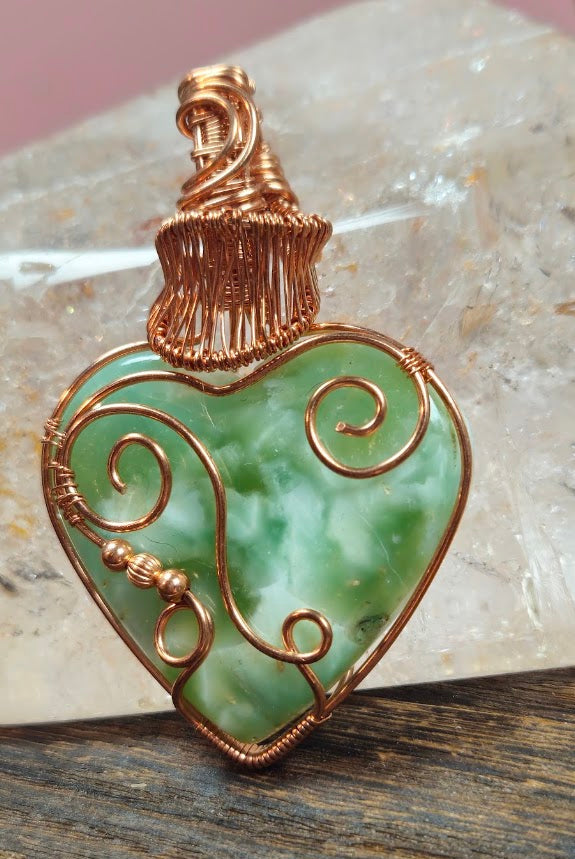Green Aventurine Heart Pendant